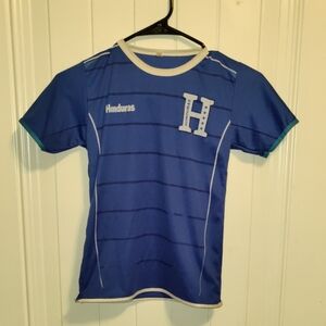 Blue Kids Shirt with Honduras Design